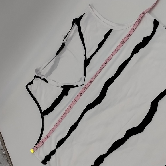 Fantaslook women's size XL sleeveless black and white blouse new - Picture 8 of 10